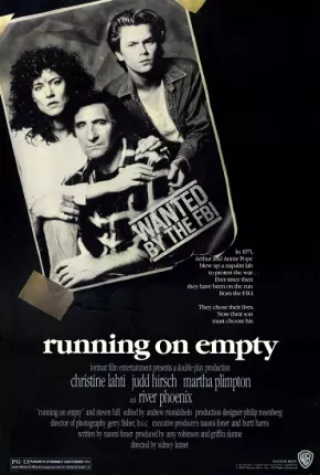 Filme O Peso de um Passado - Running on Empty 1988