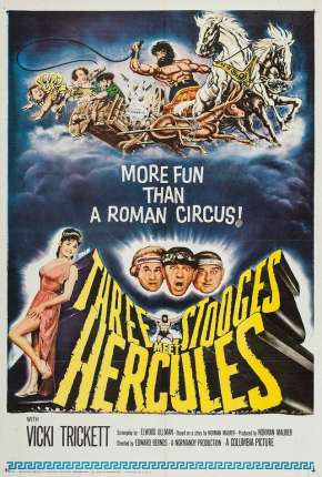 Filme Os Três Patetas com Hércules no Olimpo 1962