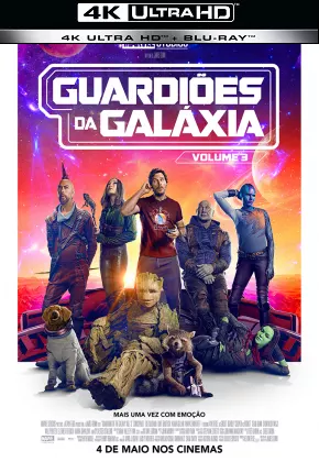 Filme Guardiões da Galáxia Vol. 3 - 4K 2023