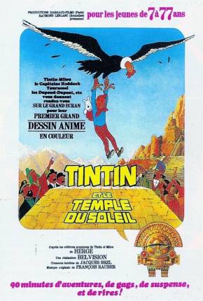 Filme As Aventuras de Tintin - O Templo do Sol 1969